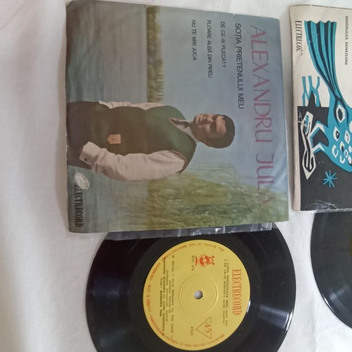 Două viniluri cu muzica românească și 3 CD  de colecție