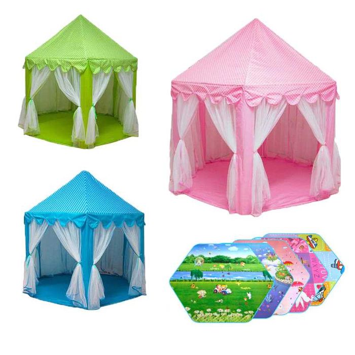 Детская игровая палатка, милый игровой домик для девочек, розовая