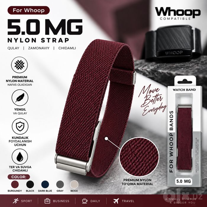 WHOOP 5.0 remeshok — YANGI