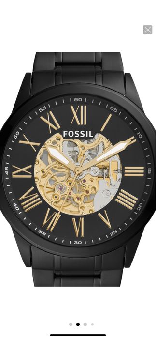 Ceas de mana barbatesc. Nou, Fossil Automatic din otel inoxidabil