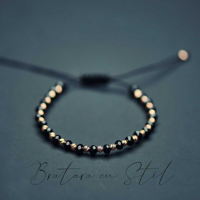 Bratara din argint placata cu aur - ambalaj cadou si transport inclus