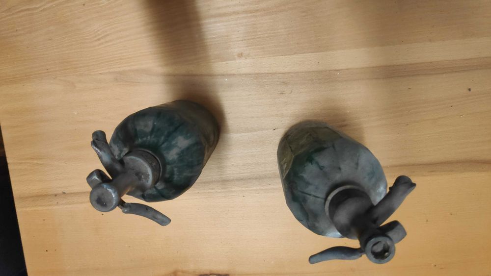 Set 2 Sifoane Vechi din Sticlă (Butelii Apa Vintage Târgu Mureș