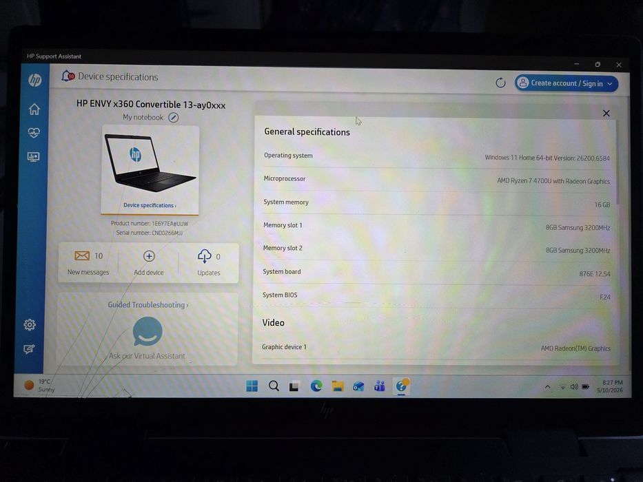 R7 4700U 16GB DDR4 SSD 240GB