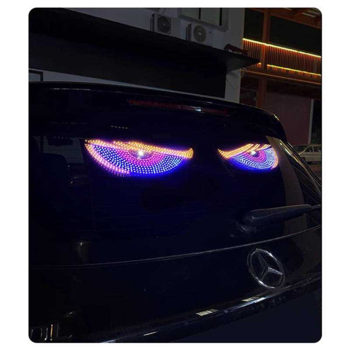 Set 2 panouri rigide devil’s eyes, 32x12cm camion, dubă, tir,