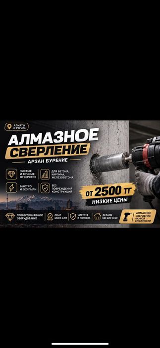 Алмазное сверление бурение дешево
