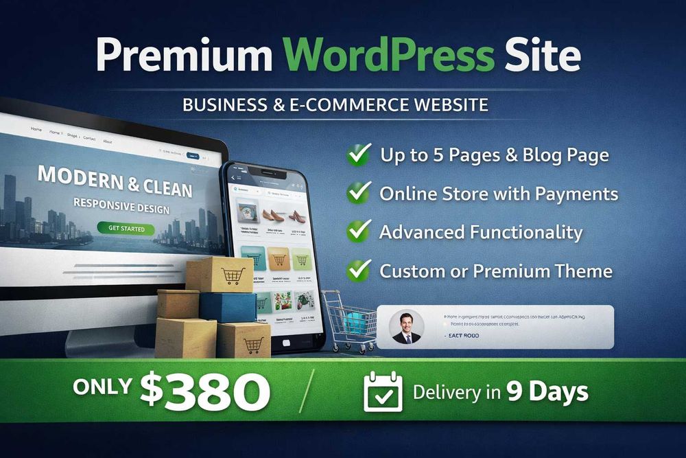 Изработка на WordPress сайт за бизнес | модерен и responsive