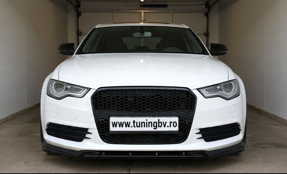 Prelungire lip spoiler tuning sport pentru bara față Audi A6 C7 NFL