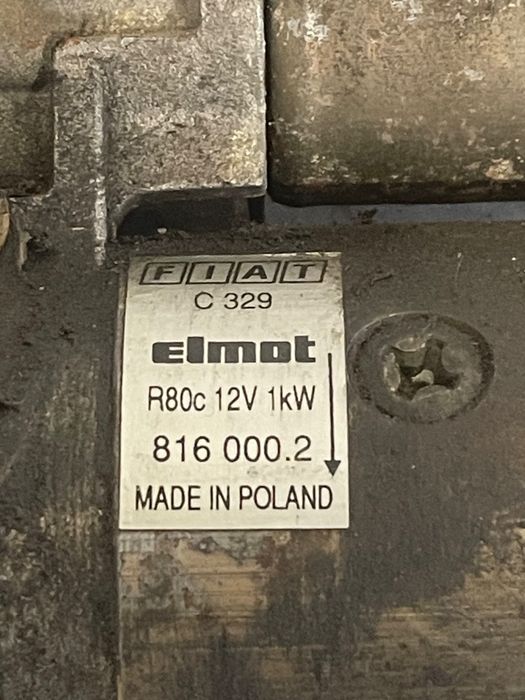 Electromotor Fiat 600/Fiat Seicento / 600 187_ 1997 - 2010 0.9B 816000