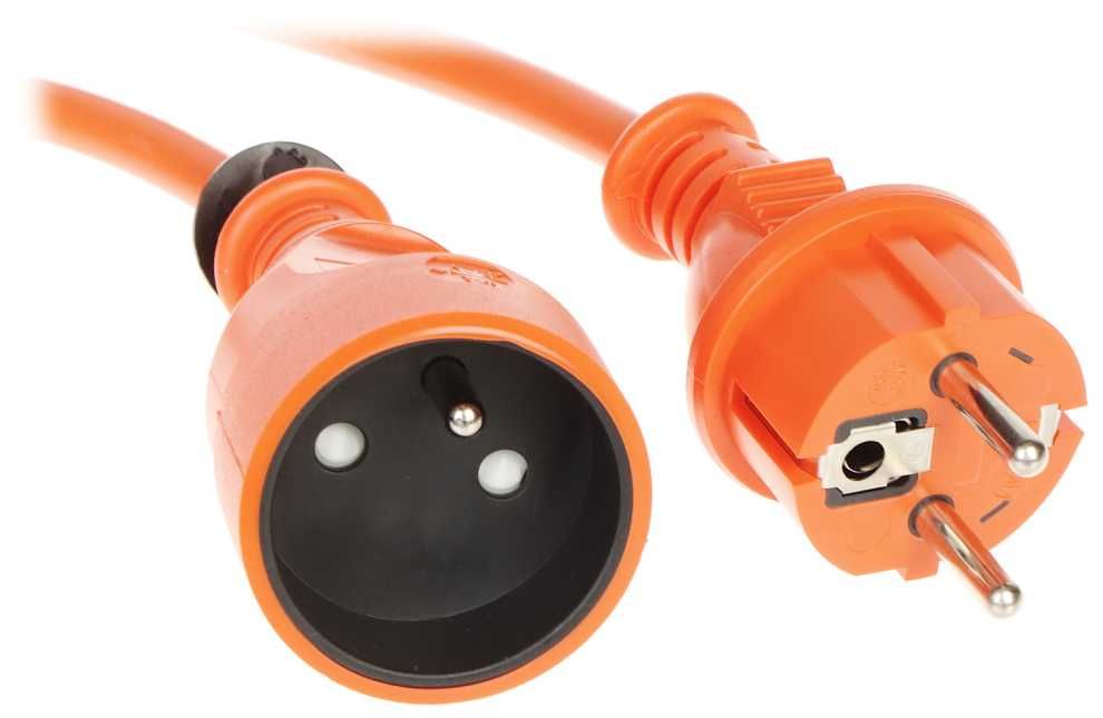 Удължител кабел 10м Шуко 16A външен кабел 3x1.5mm² 230V градина строителство