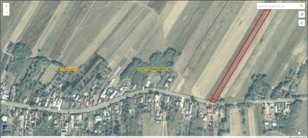 Teren intravilan de vanzare in Potlogeni Vale la 6 km de Oras Gaesti