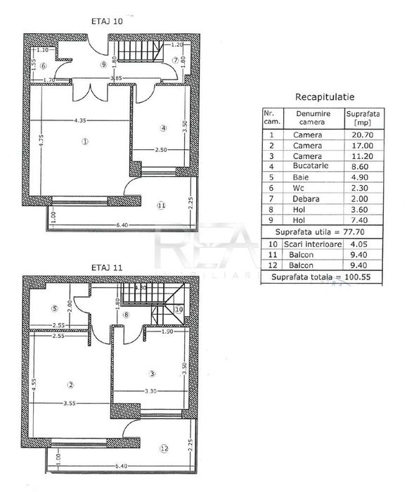 3 camere duplex Tei, centrala, parcare, an 2009, 97 mp, boxa
