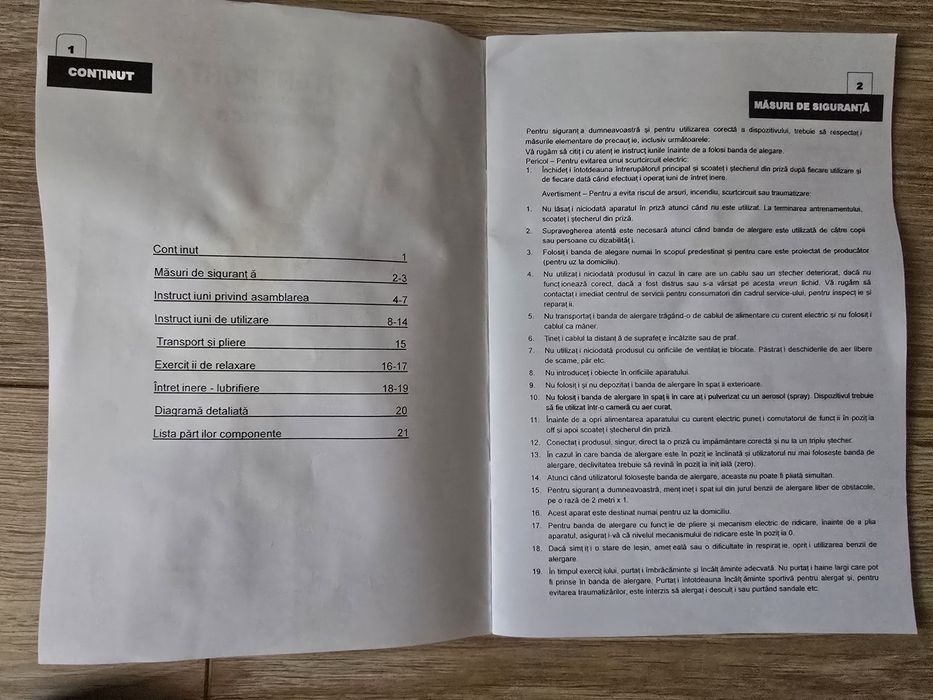 Vând Banda de Alergat PR 1.9