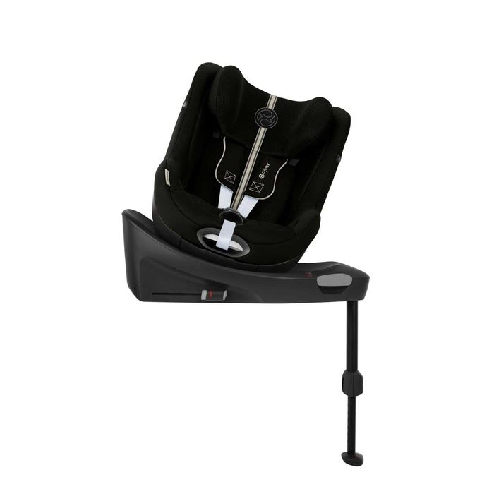 CYBEX Gold Sirona Gi i-Size Plus, Moon Black, черно, бебешко/детско столче за кола, isofix, ново, подложка за новородено