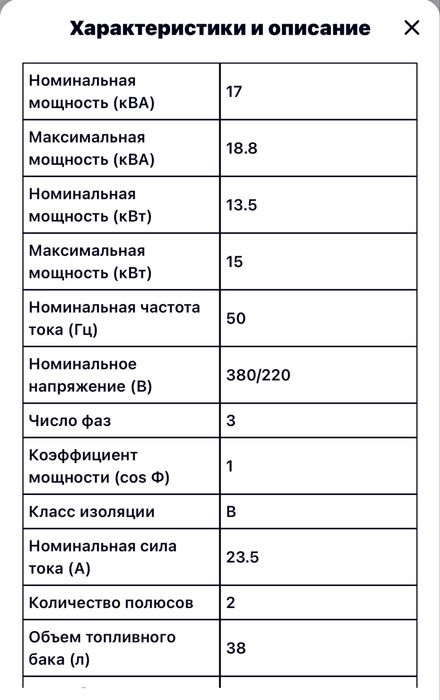 Дизель генератор