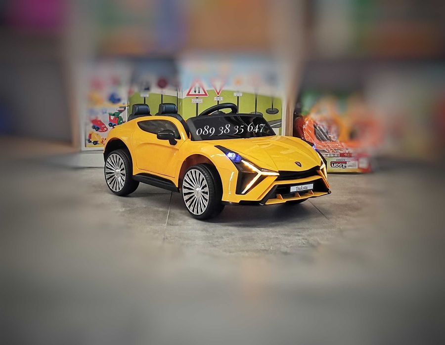 ТОП ЦЕНА!НОВО!Акумулаторна кола DAKOTA YELLOW с 12V батерия,Bluetooth