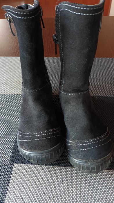 Детски ботуши Clarks - естествена кожа. Размер UK 7 F, EU 24