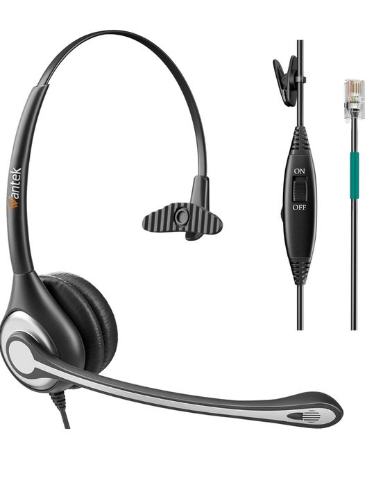 Casti Wantek A600G RJ9 Jack