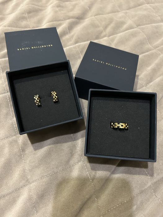 Комплект серьги + кольцо Daniel Wellington