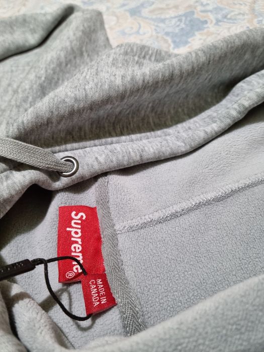 Supreme Cross Box Logo Hoodie Heather Grey - Чисто нов (Limited)