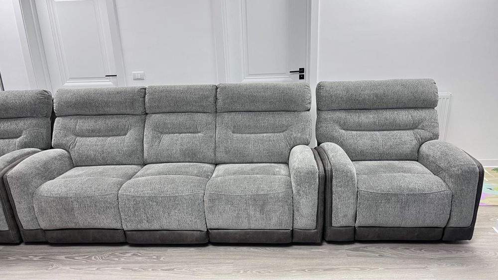 Vand set canapea + 2 fotolii grey
