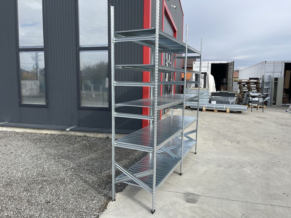 Rafturi garaj,beci, depozitare METALSISTEM super 123 zincate fabricate in italia Noi