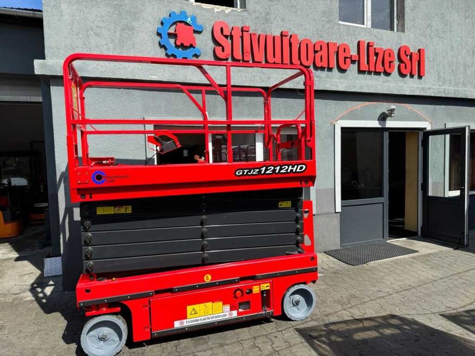 Nacela foarfeca el Qiyun GTJZ12 ridica 13.8m cu OM,Baterie Li-Ion