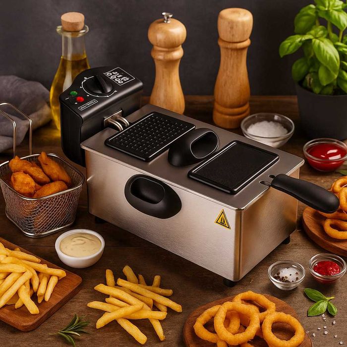 Електрически фритюрник от неръждаема стомана 2000 W