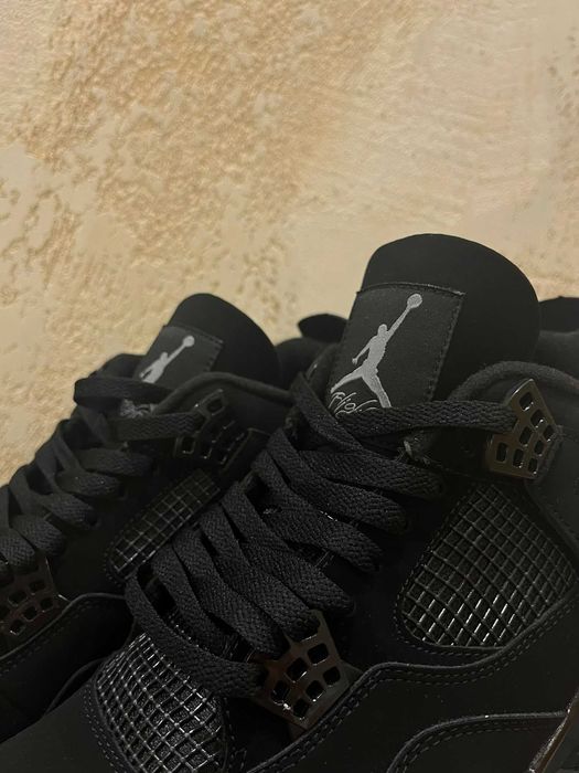 Мъжки кецове Nike Air Jordan 4 Retro "Black Cat" – Размер 45