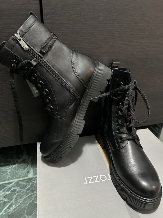 MARCO TOZZI- кубинки от естествена кожа