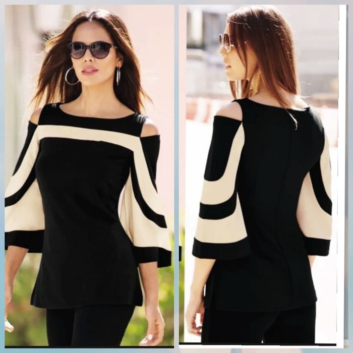 Блузка с открытыми плечиками