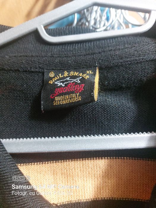 Pulovar de lana fina,Paul Shark,XL,original Italia