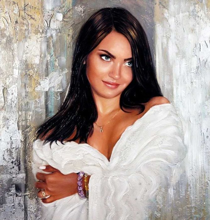 Cadoul perfect,pictura portret dupa poza