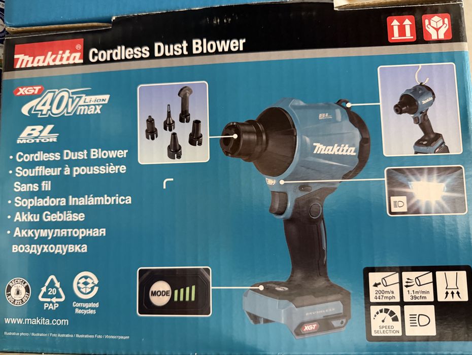 Makita духалка  въздуходувка