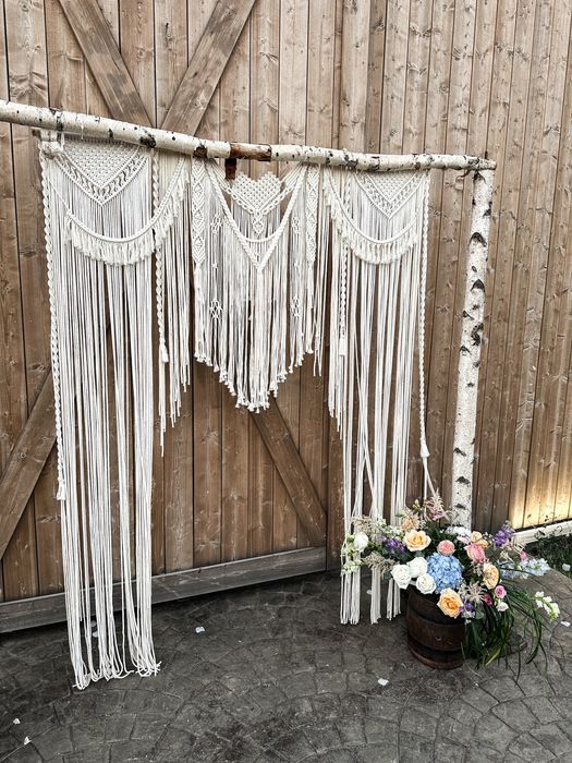 Macrame decorativ nunta/cununie civila - decor boho nunta