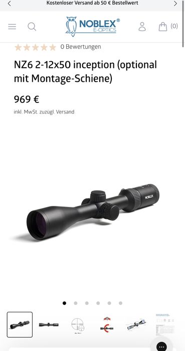 Luneta vanatoare Docter Noblex 2-12x50 cu punct rosu Made in germany