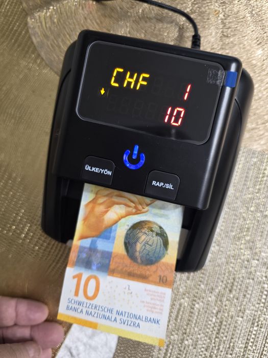 Детекор за банкноти €  $ GBP  CHF. TRL
