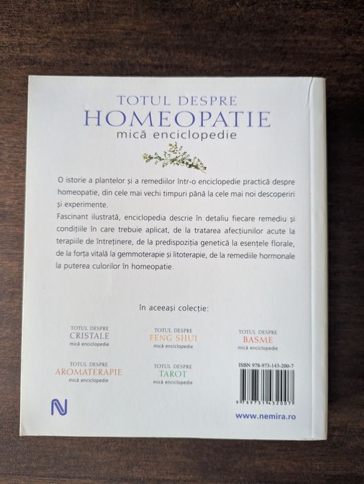 Carte : Totul despre homeopatie