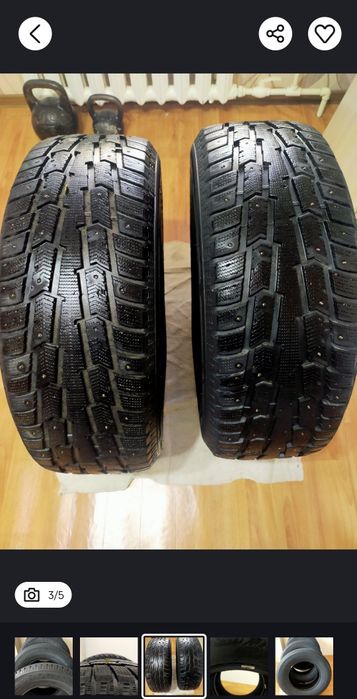 Продам шипованные шины