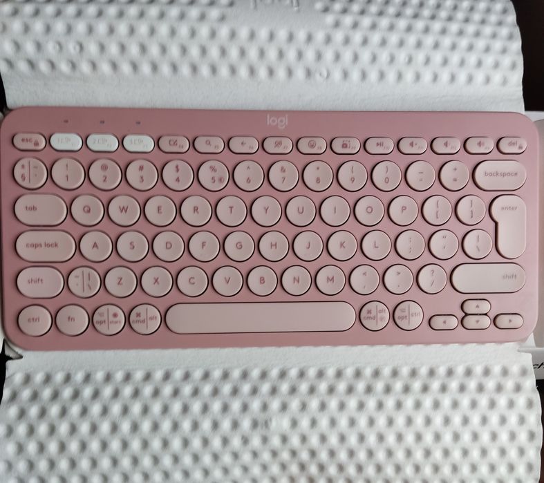Tastatura Logitech  - Pebble Keys 2 K380s, Wireless,Rose noua