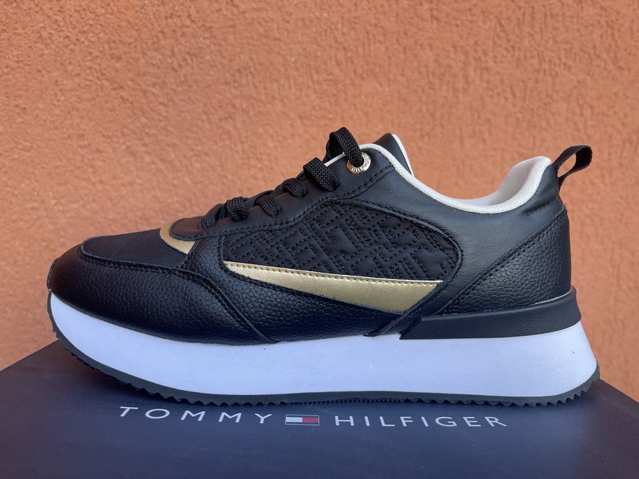 Adidasi Tommy Hilfiger originali noi piele pantofi sport tenisi TH