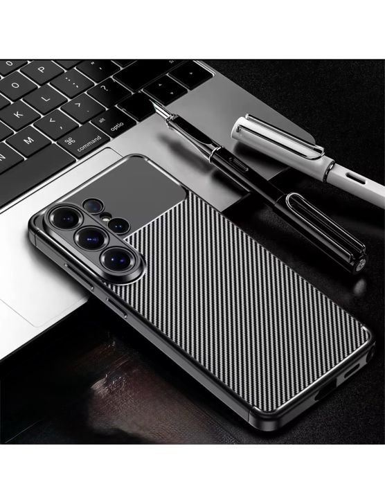 Samsung S24/S25/S26 PLUS ULTRA - Husa Carbon AF Neagra