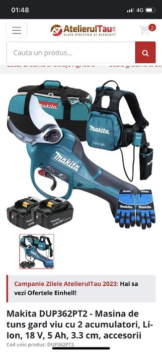 Makkita Lxt PA6 foarfeca electrica