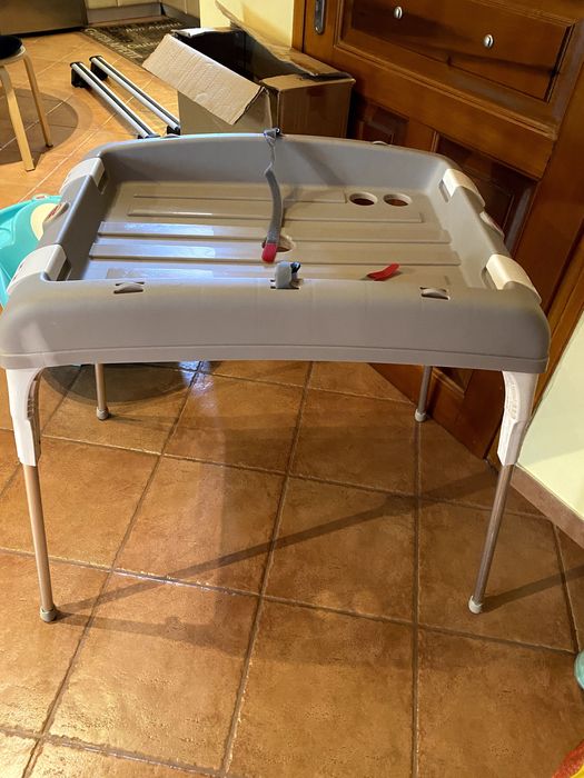 Стойка за корито и корито ОК Baby,ваничка за бебе с термометър