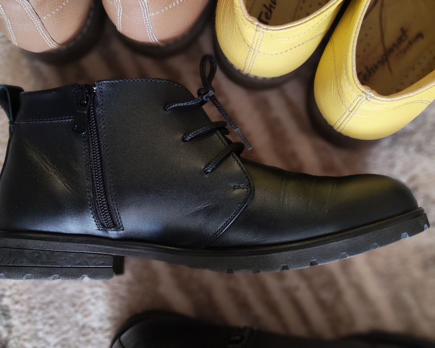 Дамски обувки /боти - кларкове естествена кожа 41номер