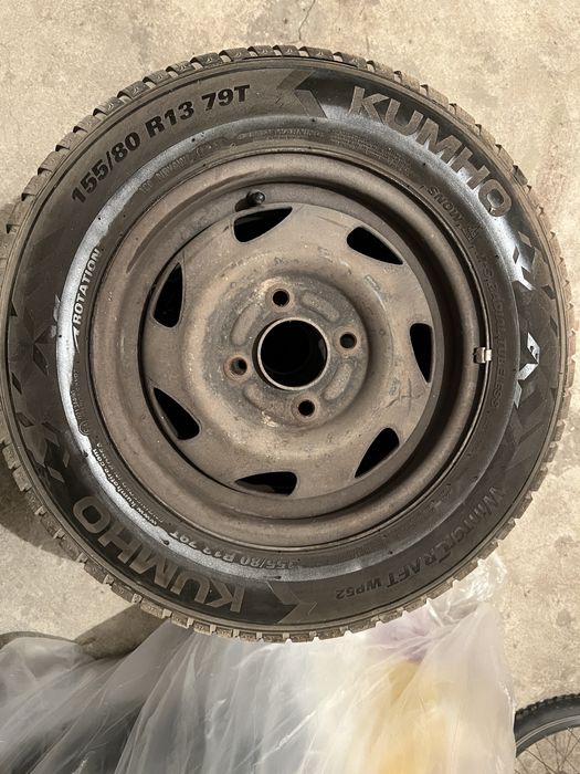 Зимни гуми с джанти 4бр 155/80 R13