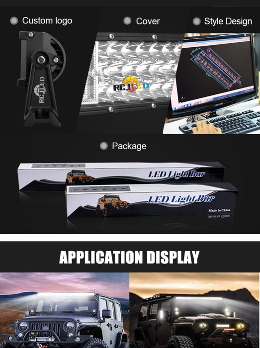 Мощни триредови лед барове 324 w - 459 W(лед бар)