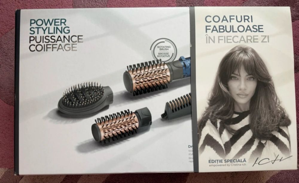 Perie rotativa empowered by Cristina Ich Frizz- free Airbrush 1000W