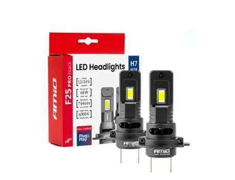 LED Крушки H7 AMIO 68W 12-24V