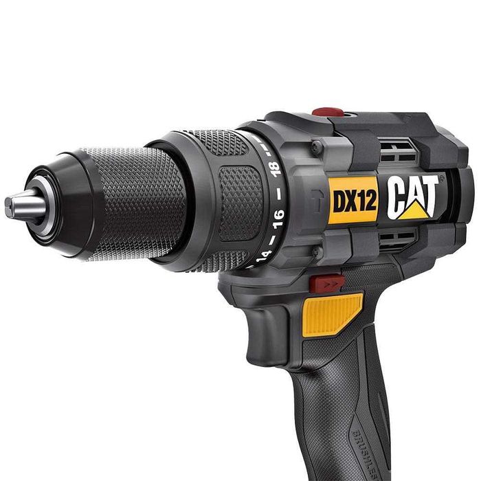 Винтоверт акумулаторен, ударен, CAT DX12, 18V, 2x2Ah, 65Nm