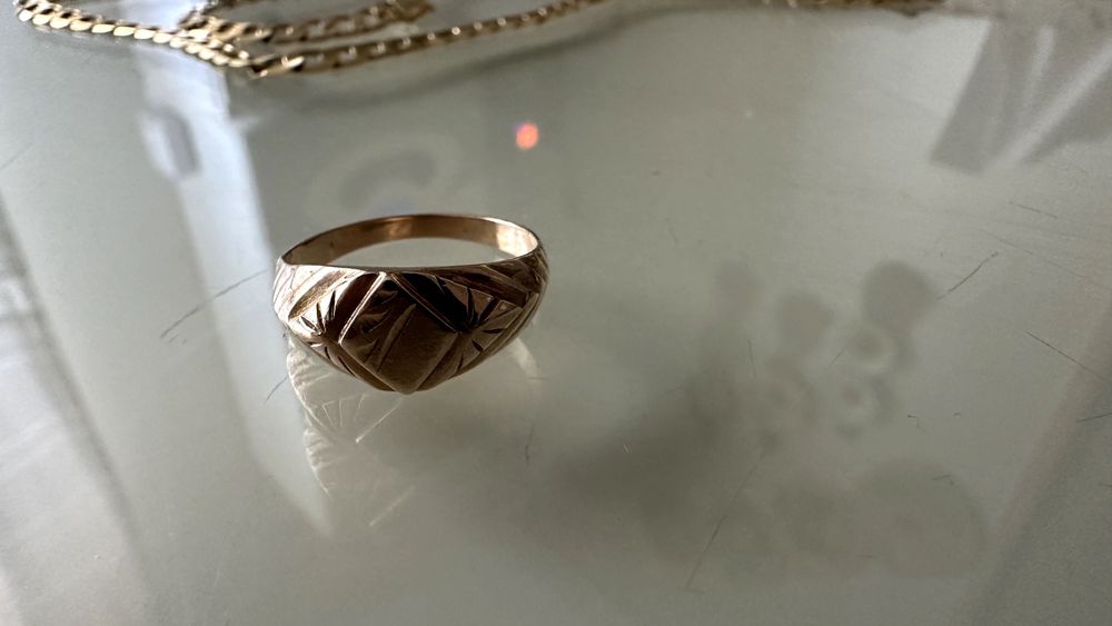 vand lant pentru femei si inel barbati aur 18k - 25+3g